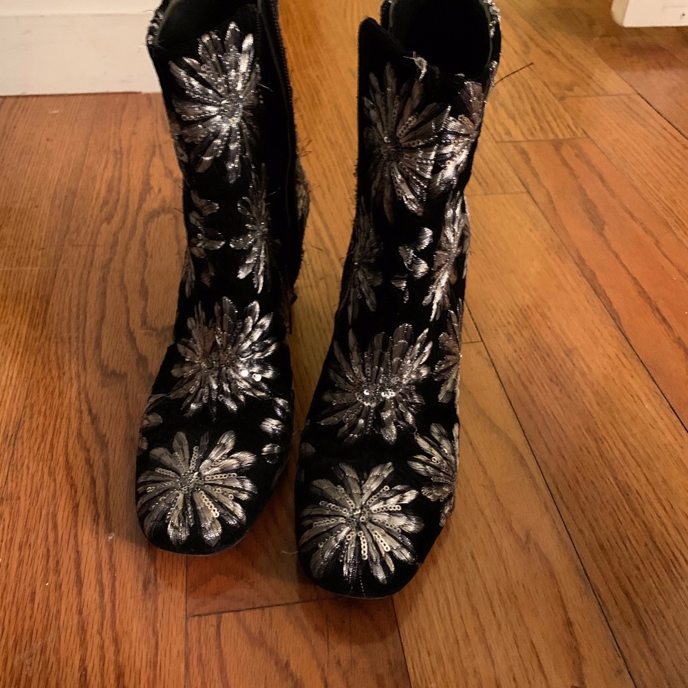 Marc Fisher Sequin Booties